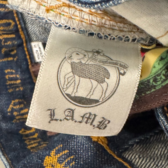 VINTAGE Y2K LAMB Distressed straight leg jeans - Picture 9 of 10